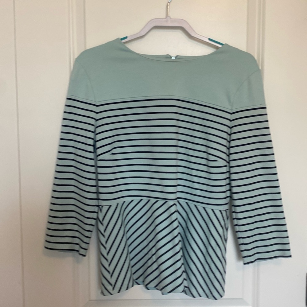 Talbots Striped Peplum Shirt